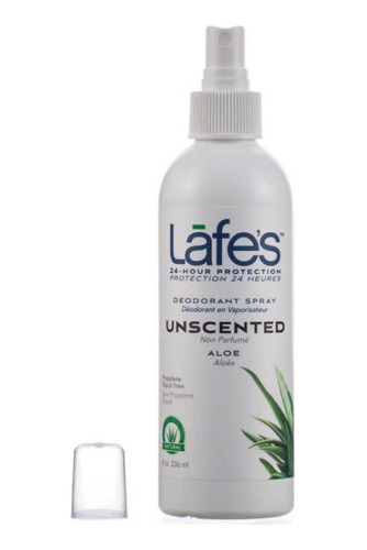 Desodorante Lafe's Spray Unscented Aloe 236ml