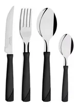 Comprar Juego De Cubiertos Tramontina New Kolor Negro X24 Caja