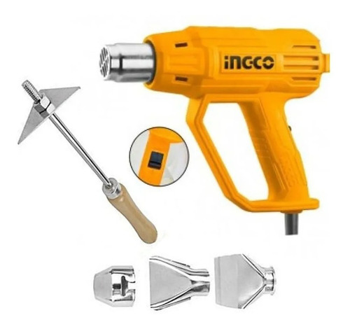 Imagen 3 de 3 de Pistola De Calor Aire Caliente 2000w Industrial Marca Ingco