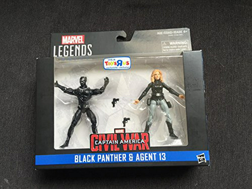 Figuras De Acción Marvel Legends: Black Panther Y Agente 13