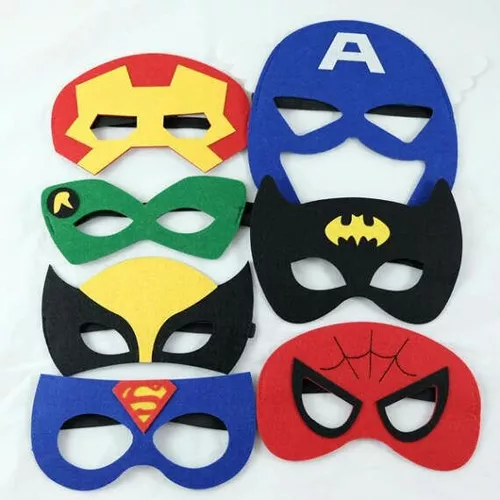 Originales máscaras de superhéroes para imprimir - Manualidades