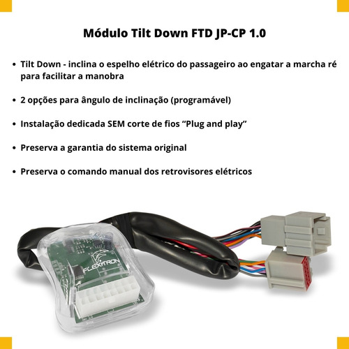Módulo Tilt Down Carro Jeep Compass Commander 2022 2023 2024