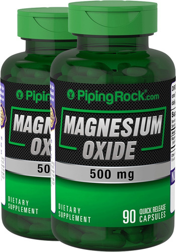 Óxido De Magnesio 500 Mg 90 Cápsulas De Liberación Rápida
