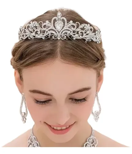 comprar Tocado Tiara Peineta Corona Vintage Novia  Cristales Xv