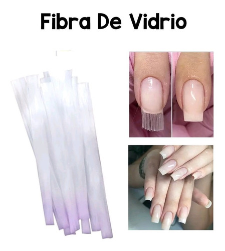 Fibra De Vidrio Para Uñas X10 Tirillas 