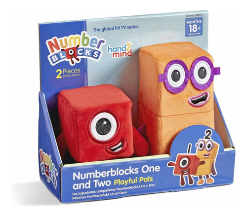 Numberblocks Peluches Uno Y Dos Set Originales Hand2mind