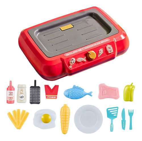 Juego De Cocina Para Niños, Freidora De Juguete, Utensilios