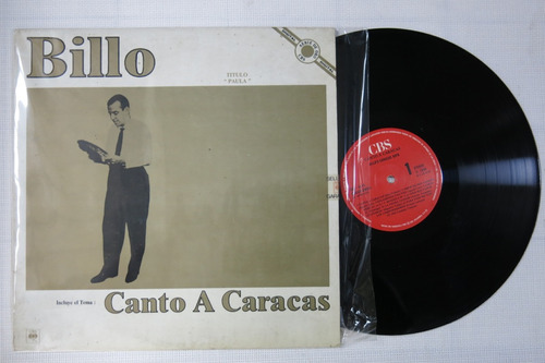 Vinyl Vinilo Lp Acetato Billo Paula / Canto A Caracas 