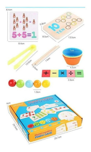 Imagen 3 de 3 de Juego Didáctico Para Aprender Los Números En Inglés