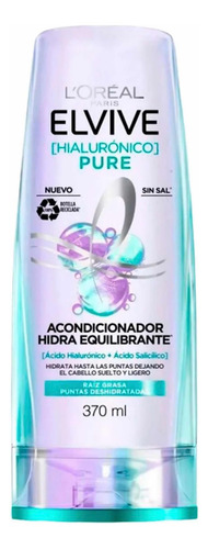 Acondicionador L'oréal Paris Elvive Hialurónico Pure 370ml