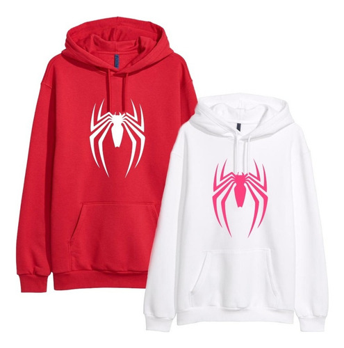 2 Sudaderas Hoodies Spiderman Pareja Pack De Sudaderas