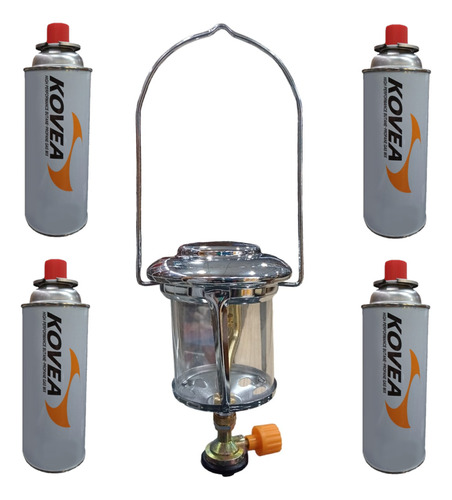 Farol Sol De Noche Brogas 250 Bujias + 4 Cartuchos Gas 227 G