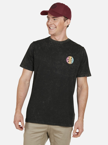 Polera Destroyer Cookie Dye Hombre Negro Maui And Sons