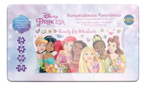 Rompecabezas Panorámico 172 Piezas- Princesas Disney