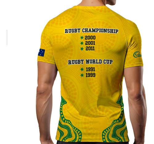 Camiseta Australia Rugby Wallabies Dry Fit Df 3101/2
