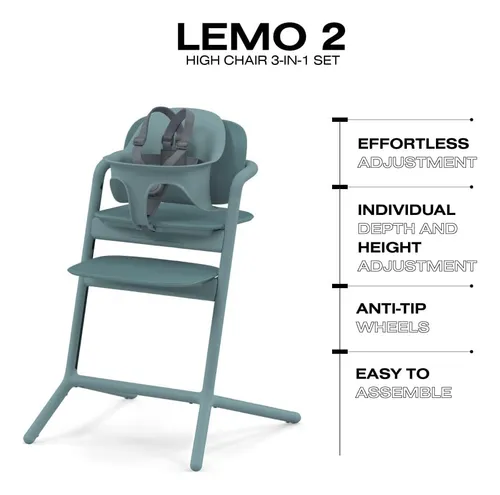 Juego De Tronas Cybex Lemo 3 En 1 Con Juego Para Bebés Y Ban