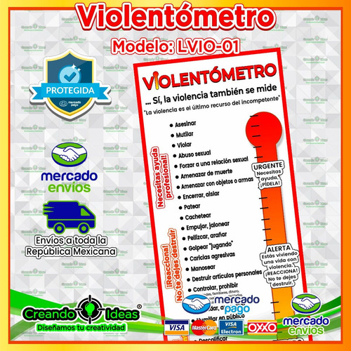 Lona Violentómetro Escolar Lvio-01 #creandoideasveracruz
