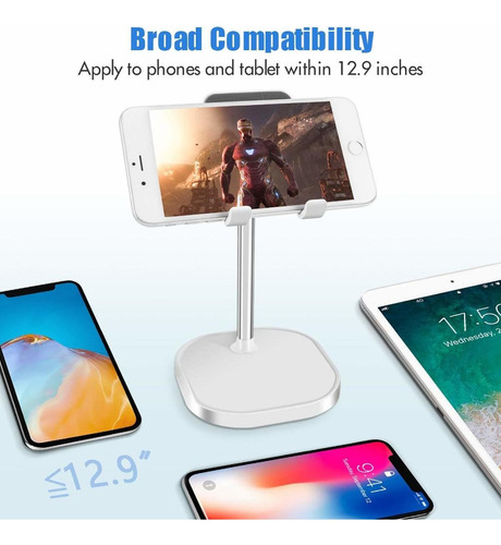 Cell Phone Stand For Desk Angle Height Adjustable On And