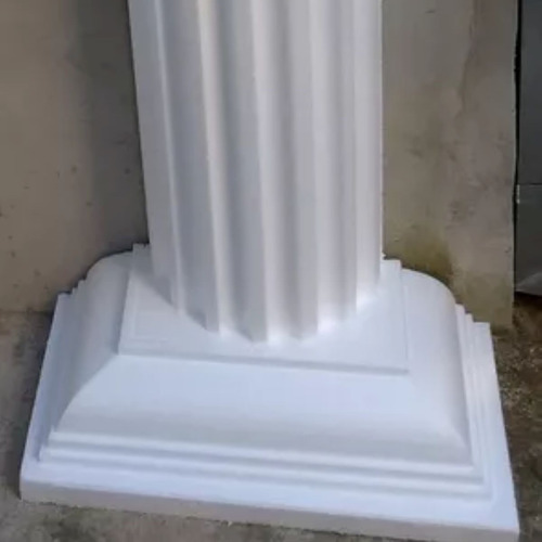 Coluna Grega Romana Isopor Eps 8 Mts + 4 Base Para Meia Cana