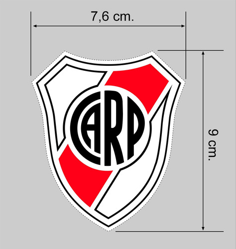 Escudos Futbol Autoadhesivo X 50u. River