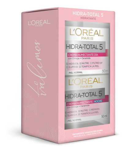 Estuche L´oreal Hidra-total 5 Hidratante Crema Día + Noche