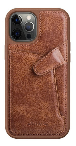 Capa back cover Nillkin Aoge Leather Case marrom para Apple Iphone 12 / 12 pro (6.1 polegadas) Iphone 12 / 12 pro (6.1 polegadas)