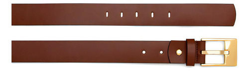 Cinturón casual de piel natural para mujer, ref. 511, color caramelo, talla 100