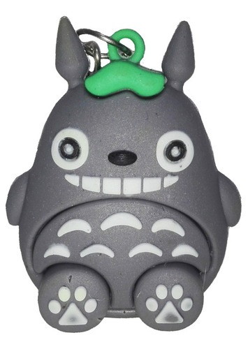 Figura Llavero Jebe Vecino Totoro Gorro 5cm