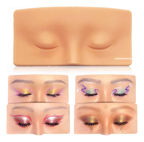 Tabla De Práctica De Maquillaje Facial Y De Ojos De Silicona