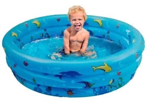 Imagen 8 de 8 de Piscina Inflable Para Niños 120 Cm Verano 3 Anillos