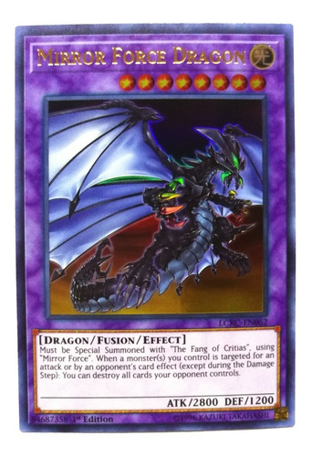 Espejo fuerza dragón Yugioh! ultra rare edición de 1 