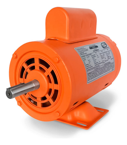 Motor Eléctrico Evans Para Bomba Uso Gral 1/2hp 127v/220v 4p Color Naranja Fase eléctrica Monofásica Frecuencia 60 Hz