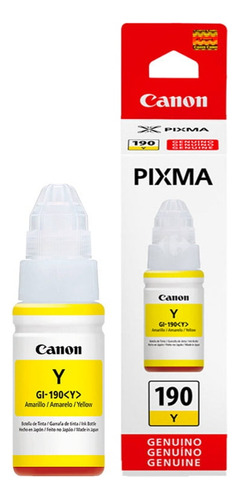 Tinta Original Canon 190 G1100/1110/2100/3100/4100 Yellow