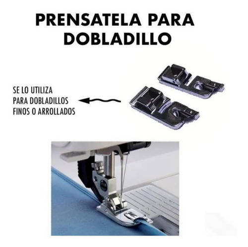 Imagen 1 de 3 de Prensatela Dobladillo P/ Maquina De Coser Semi O Domestica