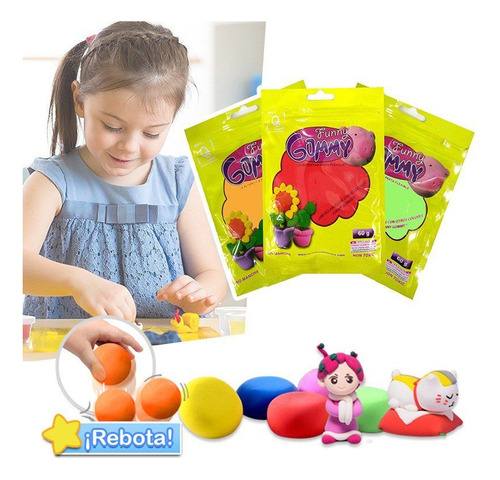 Funny Gummy Foamy Moldeable Flexible 60 G