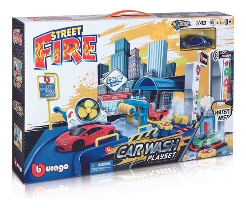 Pista Lava Rápido - 1:43 Car Whash Play Set