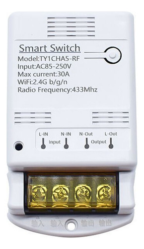 - Módulo De Relé Tuya Wifi 30a, 85-250 V, Interruptor
