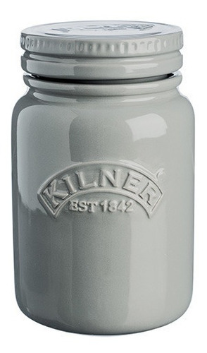 2 Frascos De Cerámica Gris Kilner 0025.362