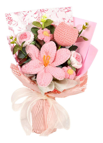 Ramo De Flores De Crochet, Ramo De Tejido A Mano, Flores