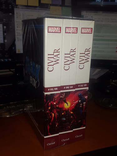 Darkbox Estuche Civil War De Clarin Ovni Press Marvel Comics