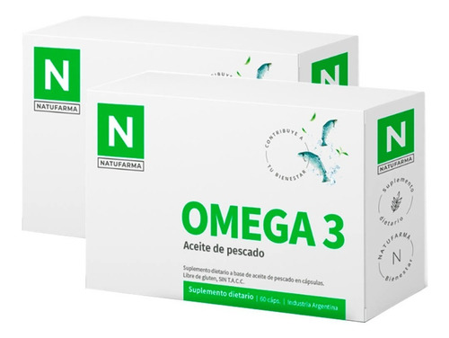 Omega 3 Aceite De Pescado X 120 Capsulas Blandas Natufarma