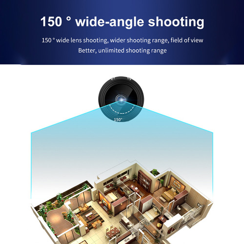 L Mini Câmera Wi-fi 1080p Com Aplicativo Remoto E Visão