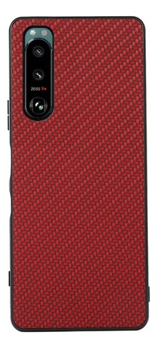 Funda De Fibra De Carbono Suave Para Sony Xperia 5 Iii