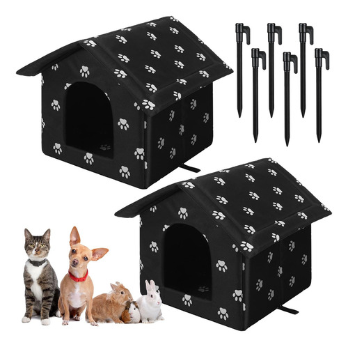 Casa Plegable Para Gatos, Resistente A Manchas, Interiores/e