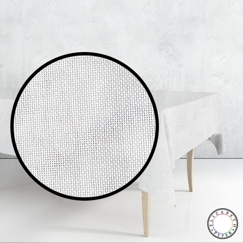 Mantel Para Mesa De Tela Blanco 140x220 Cm