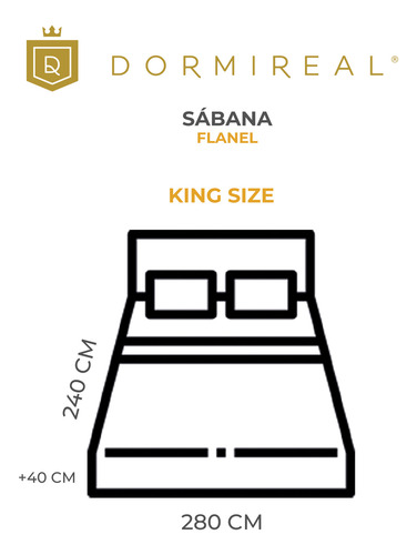 Juego De Sábana Flannel Toronto Azul King Size Azul