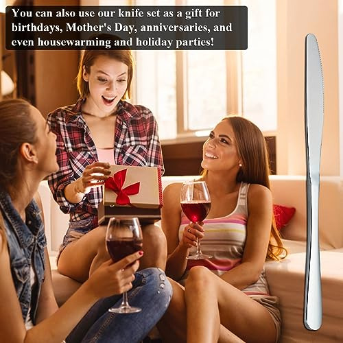 Juego De Cuchillos De Mesa De Acero Inoxidable 12 Piezas