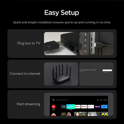 Caja De Tv Con Transmisión Por Internet C1 Allwinner H313 2/