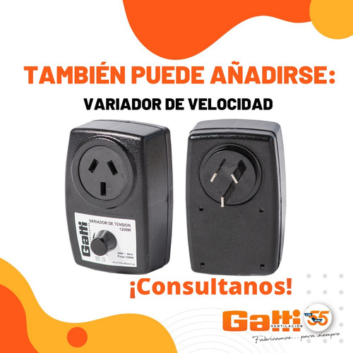 Extractor De Aire Parrillero Altas Temperaturas 15 Cm Gatti