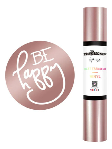 Teckwrap Vinil Termoadhesivo Tela Calor Ororosa Plotter Subl